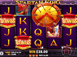 The Colossal Wild on the Spartan King Online Slot