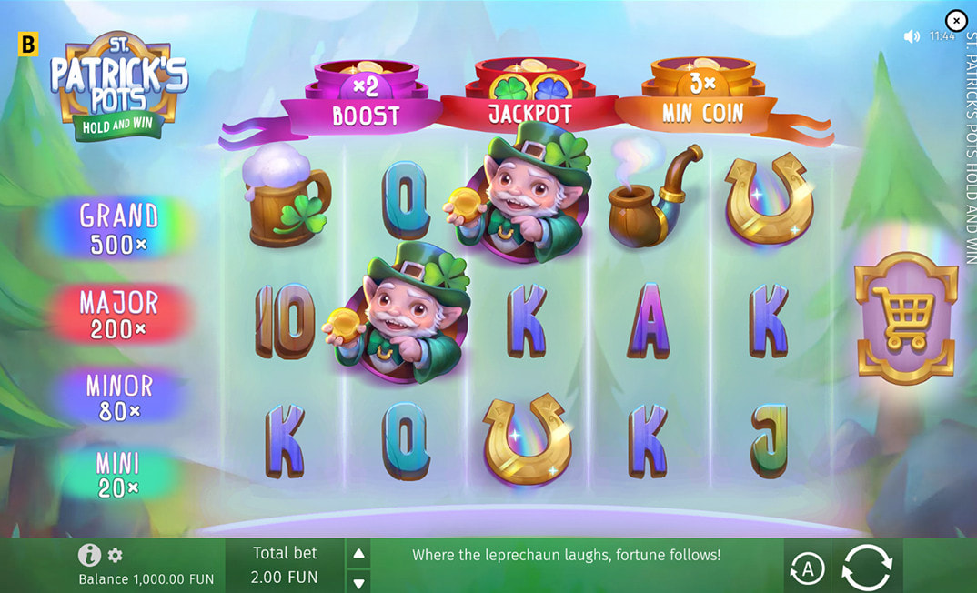 St. Patrick's Pots Hold and Win Demo Game