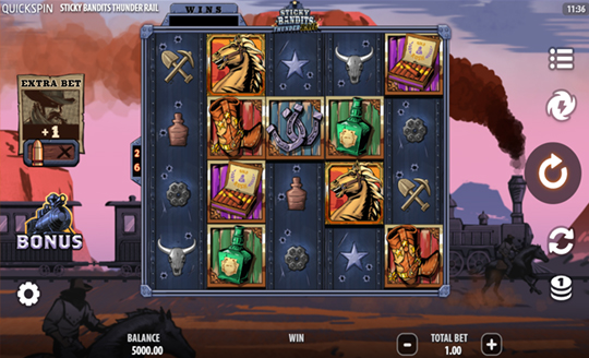 Sticky Bandits Thunder Rail Slot