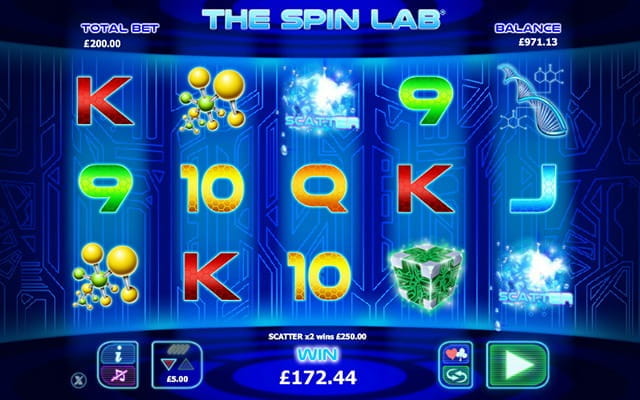 The Spin Lab slots offers a unique laboratory theme