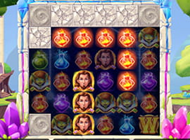 The Elemental Tiles on the Tower Tumble Online Slot