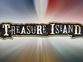The Treasure Island Slot game logo.