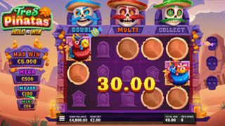 Tres Pinatas Hold & Win Bonus