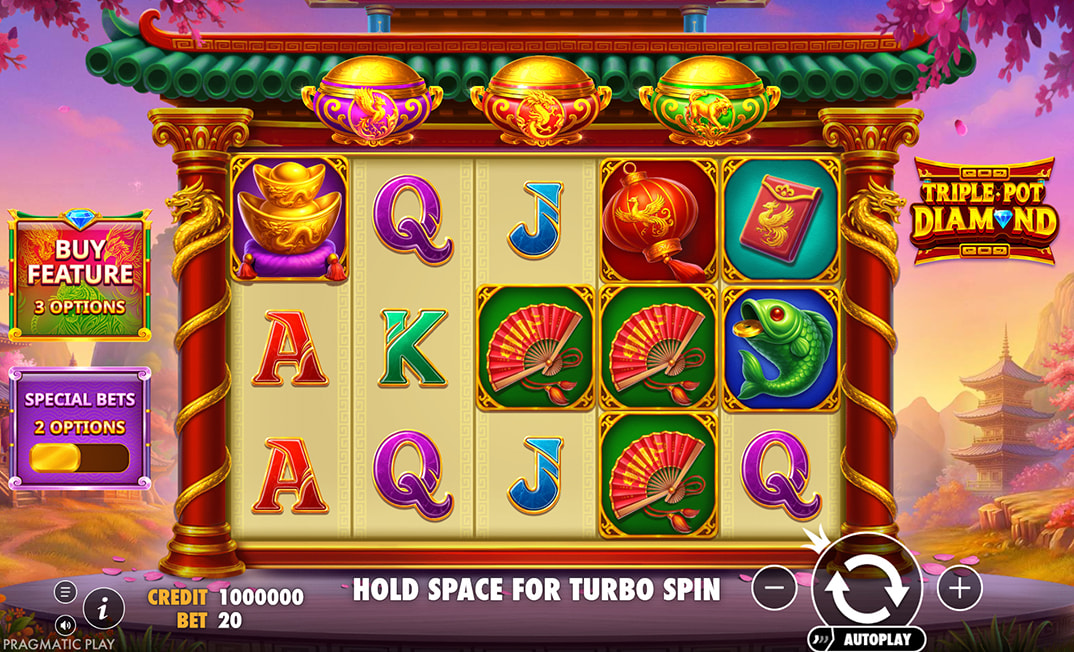 Triple Pot Diamond Demo Game