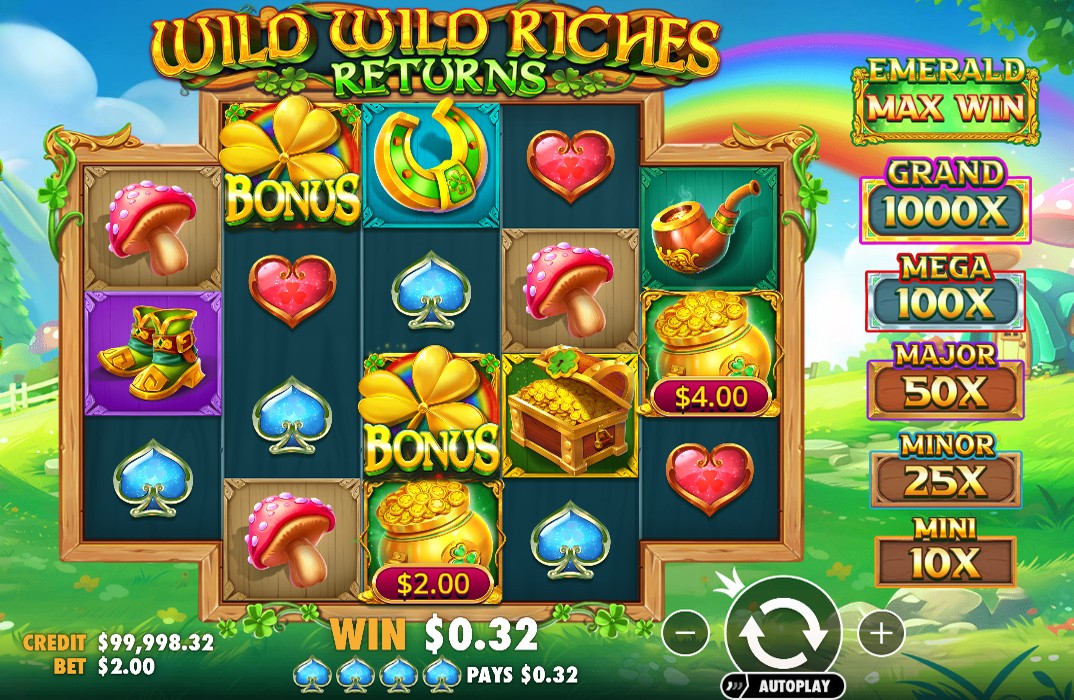Wild Wild Riches Returns Demo Game