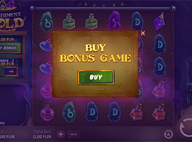 The Buy Bonus on the Xperiment Gold Online Slot