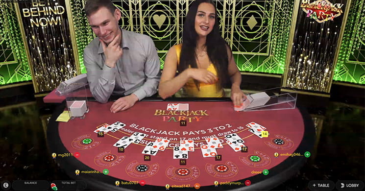 Blackjack Party from Evolution Gaming