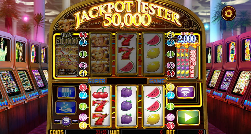 type slots at anderson in casino