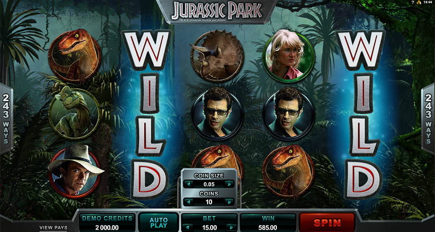 Jurassic Park Microgaming Slot