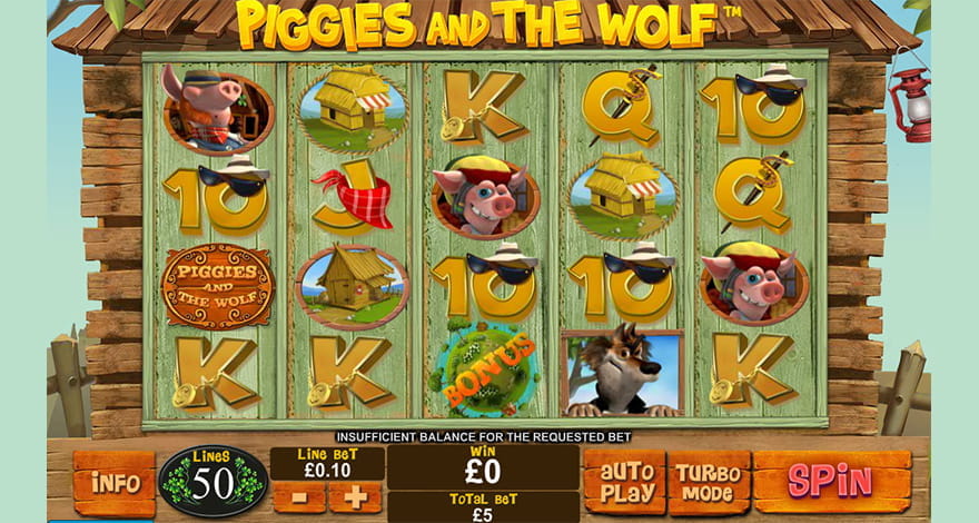 Piggies and the Wolf Playtech Slot