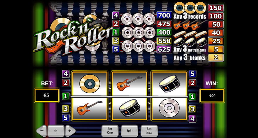 free rock and roll slots