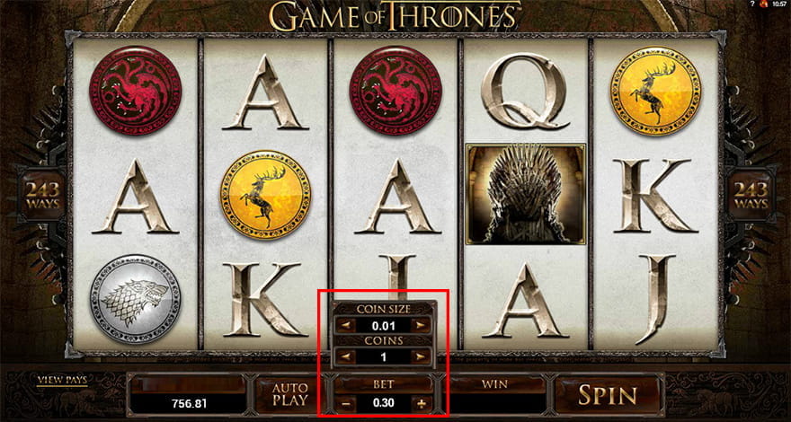 bet online game of thrones