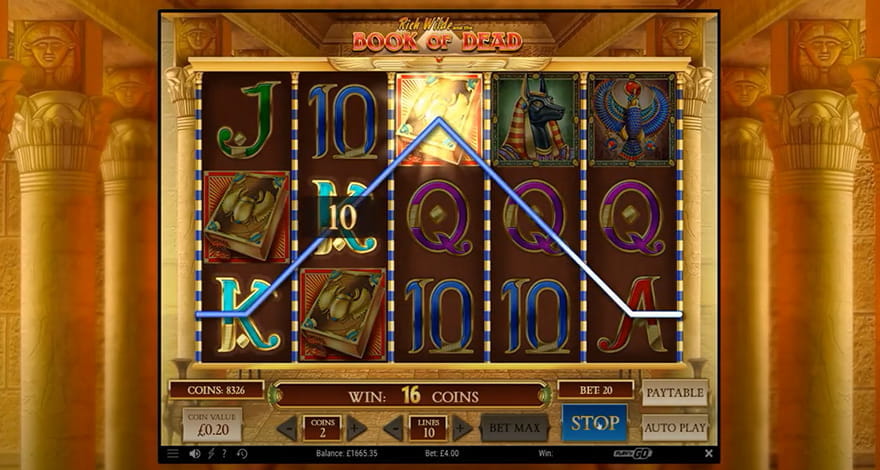 Book of Dead Slot In-Play 