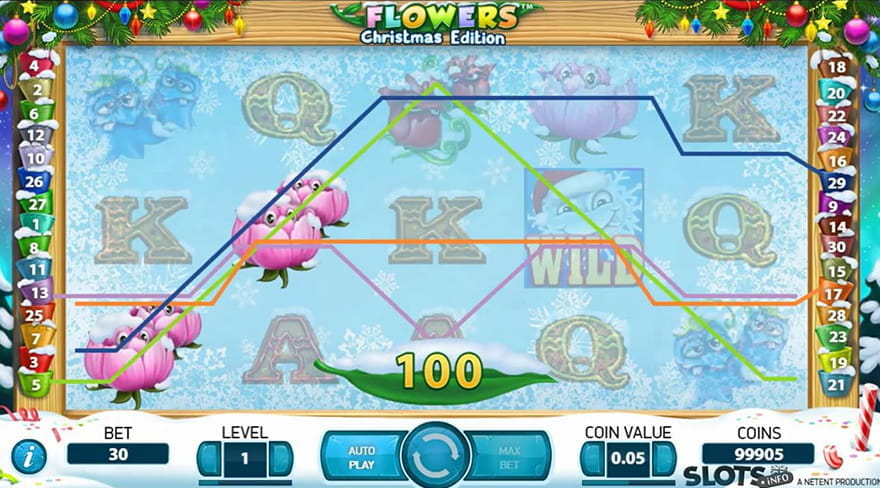 Christmas Slot Games Flowers Christmas Edition 