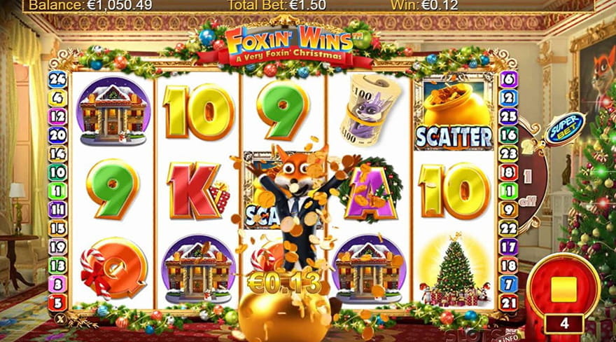 Christmas Slot Games Foxin' Wins A Very Foxin' Christmas 