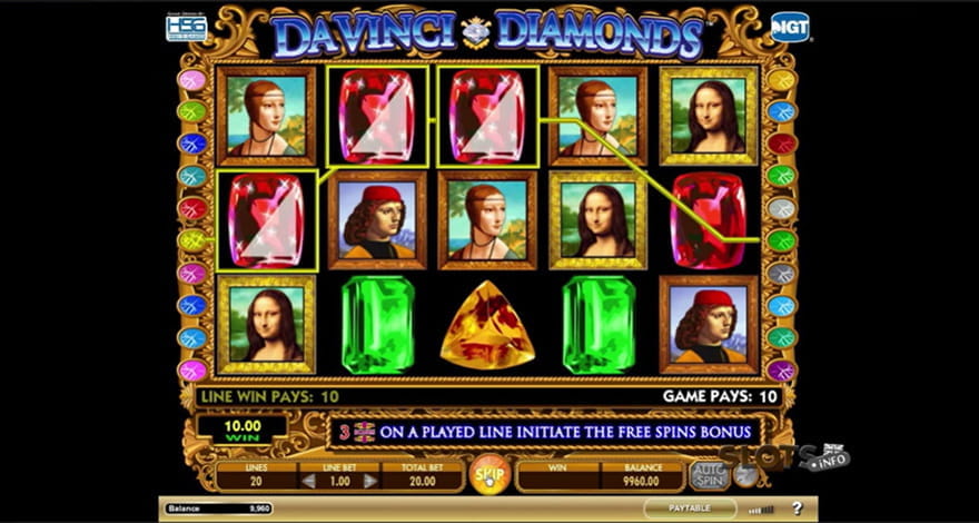 Da Vinci Diamonds Slot by IGT