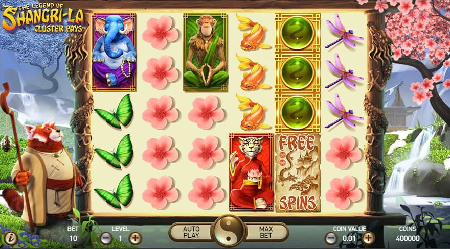 Online Chinese Slots the Legend of Shangri-La: Cluster Pays