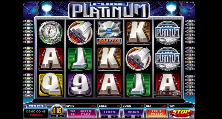Pure Platinum Slot by Microgaming