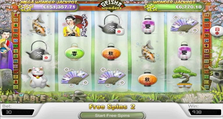 geisha slot machine online