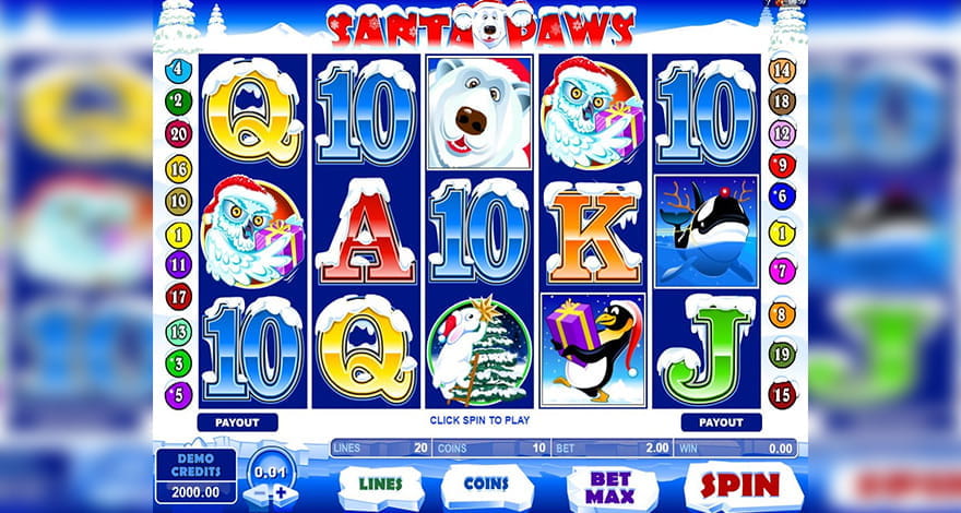 Santa Claus Slots Santa Paws