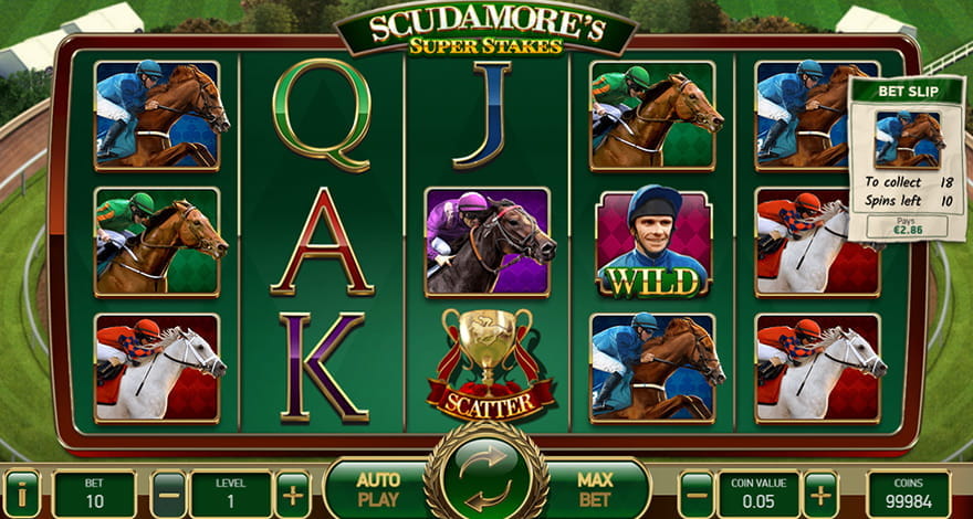 Scudamore's Super Stakes Gameplay and Side Feature