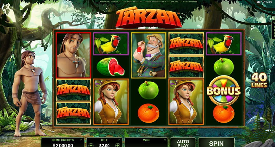 tarzan and jane slot machine pc
