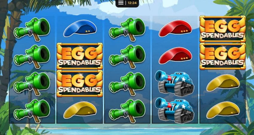 Eggspendables Slots Machine