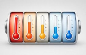 Thermometer Icons Ranging from Hot to Cold, Illustrating the Hot and Cold Slots Myth