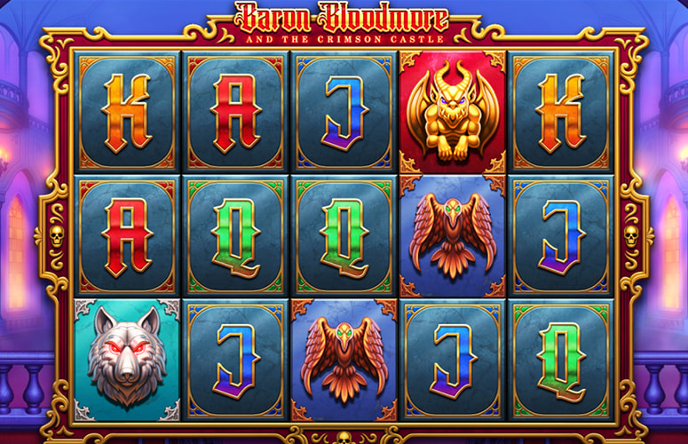 The Baron Bloodmore and the Crimson Castle Slot from Thunderkick