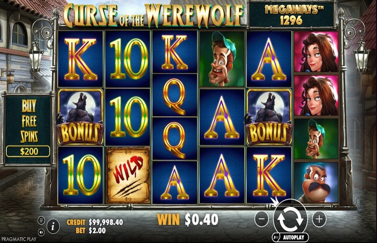 Curse of the Werewolf Megaways Slot by Pragmatic Play with Its Horror Theme