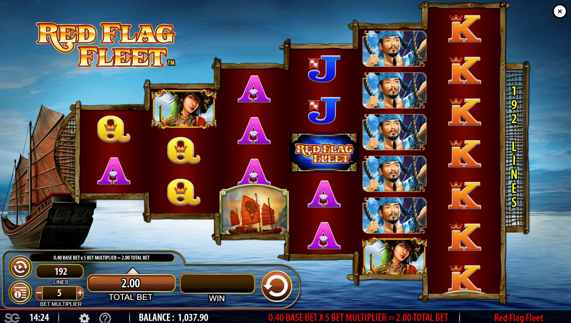 Red Flag Fleet by Light & Wonder, a Pirate Slot With a Seven-Row Grid