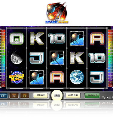 In-game view of Space Race slot