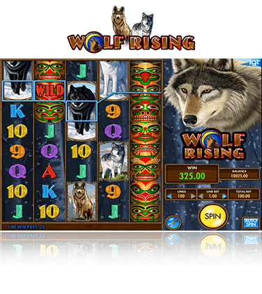 wolf rising slot machine