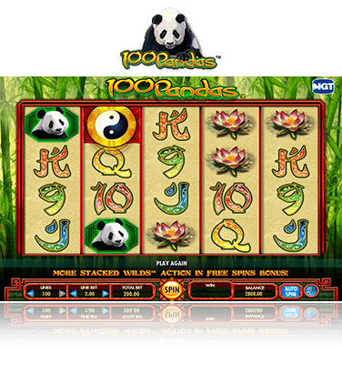 100 pandas slot machine